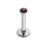 Steel Internally Threaded Jewelled Labrets 1.2mm
