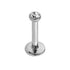 Steel Internally Threaded Jewelled Labrets 1.2mm