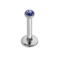 Steel Internally Threaded Jewelled Labrets 1.2mm