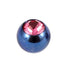 Titanium Threaded Jewelled Balls 1.6x4mm