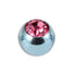 Titanium Threaded Jewelled Balls 1.6x4mm