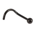 Black Titanium Nose Studs - Ball and Cone