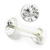Silver Crystal Studs ST1 - ST2 - ST3 - ST8 - ST9