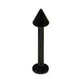 Black Steel Coned Labret
