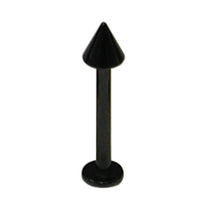 Black Steel Coned Labret