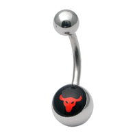 Steel Logo Belly Bars - Pictures