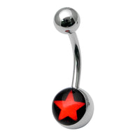 Steel Logo Belly Bars - Pictures
