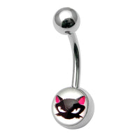 Steel Logo Belly Bars - Pictures