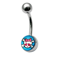 Steel Logo Belly Bars - Pictures