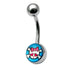 Steel Logo Belly Bars - Pictures