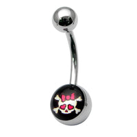 Steel Logo Belly Bars - Pictures