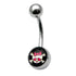 Steel Logo Belly Bars - Pictures