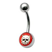 Steel Logo Belly Bars - Pictures