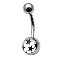 Steel Logo Belly Bars - Pictures
