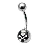 Steel Logo Belly Bars - Pictures