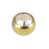 Titanium Threaded Jewelled Balls 1.6x5mm