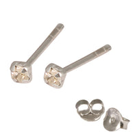 Silver Crystal Studs ST11 - ST12 - ST13 - Claw Set