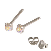 Silver Crystal Studs ST11 - ST12 - ST13 - Claw Set
