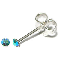 Silver Crystal Studs ST1 - ST2 - ST3 - ST8 - ST9