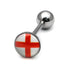 Steel Logo Tongue Bars (8mm Disk)