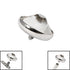 Titanium Jewelled Disk for Internal Thread shafts in 1.6mm. Also fits Dermal Anchor