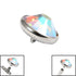 Titanium Jewelled Disk for Internal Thread shafts in 1.6mm. Also fits Dermal Anchor