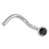 Titanium Jewelled Nose Stud - 2.35mm Jewel