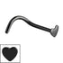 Steel Heart Nose Stud