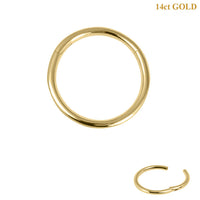 belong 14ct Solid Gold Hinged Clicker Ring
