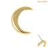 belong 14ct Solid Gold Threadless (Bend fit) Crescent Moon