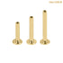 belong 14ct Solid Gold Threadless Labret Posts