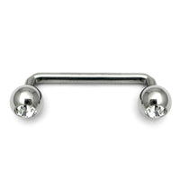 Titanium Jewelled Surface Barbell