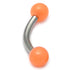 Acrylic Neon Ball Micro Curved Barbell 1.2mm