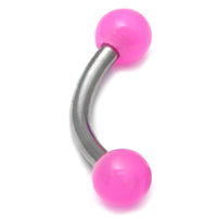 Acrylic Neon Ball Micro Curved Barbell 1.2mm