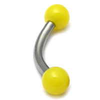 Acrylic Neon Ball Micro Curved Barbell 1.2mm