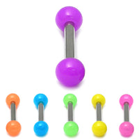 Acrylic Neon Ball Micro Barbell 1.2mm