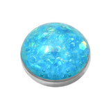 Titanium Sparkle Disk for Internal Thread shafts in 1.6mm. Also fits Dermal Anchor