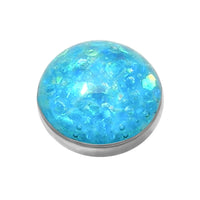 Titanium Sparkle Disk for Internal Thread shafts in 1.6mm. Also fits Dermal Anchor
