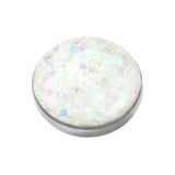 Titanium Sparkle Disk for Internal Thread shafts in 1.6mm. Also fits Dermal Anchor