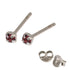 Silver Crystal Studs ST11 - ST12 - ST13 - Claw Set