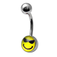 Steel Logo Belly Bars - Pictures