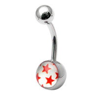 Steel Logo Belly Bars - Pictures