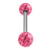 Smooth Glitzy Ball Barbell Double Ended with 5mm balls