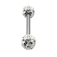 Smooth Glitzy Ball Double Micro Bar 1.2mm