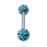 Smooth Glitzy Ball Double Micro Bar 1.2mm