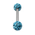 Smooth Glitzy Ball Double Micro Bar 1.2mm