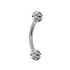 Smooth Glitzy Ball Micro Curved Bar 1.2mm