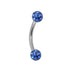 Smooth Glitzy Ball Micro Curved Bar 1.2mm