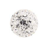 Smooth Glitzy Threaded Balls - one only
