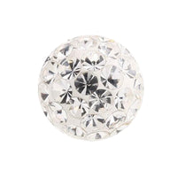 Smooth Glitzy Threaded Balls - one only